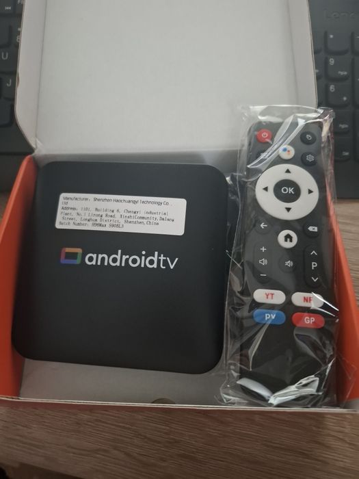 Android tv nou cutie android 14, voce, fast wi-fi, smart tv