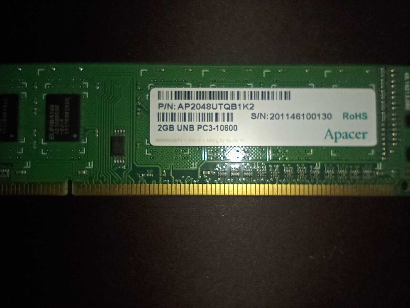 Apacer 2GB DDR3 1333Mhz