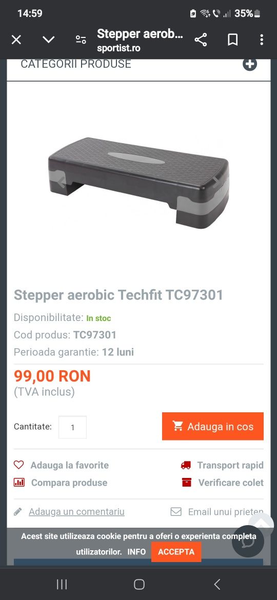 Stteper aerobic 2 bucati