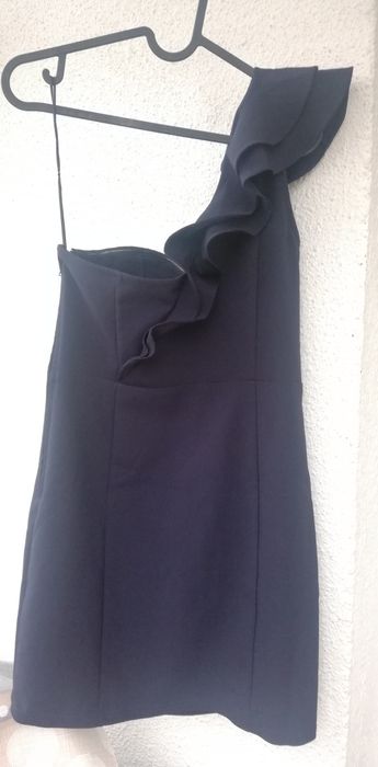 -80% Rochie scurta H&M, Bleu-Marine, marime M/38, Trimt Gratuit