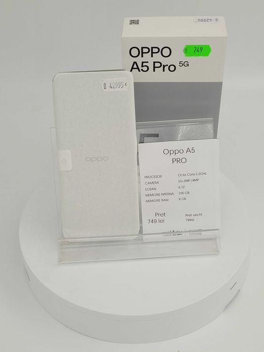 Garantie 24 luni Oppo A5 PRO 256GB Produs Nou CashBox