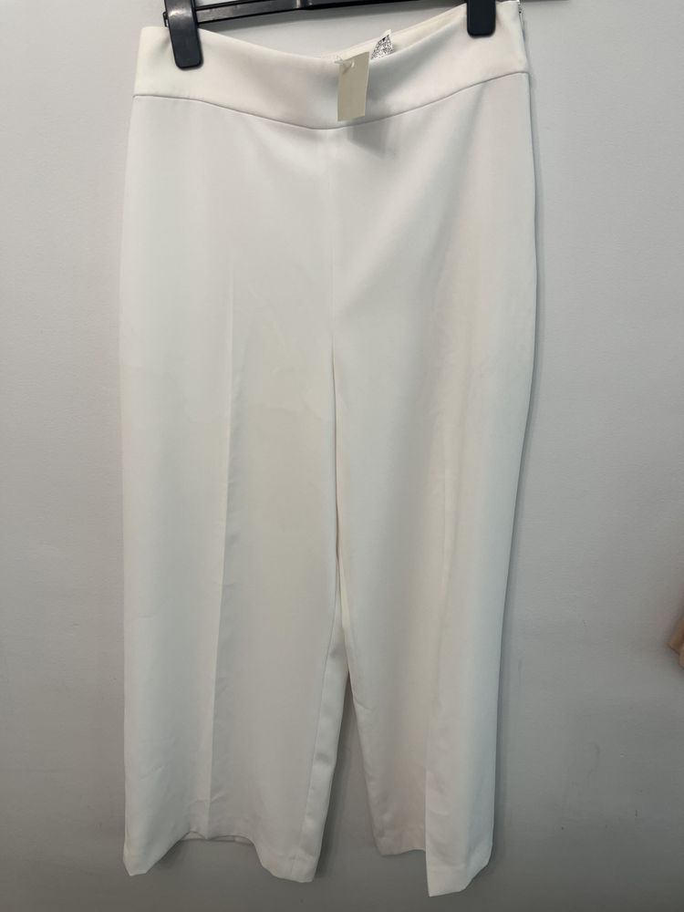 Pantaloni Zara albi