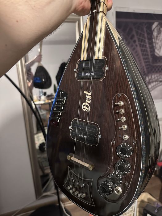 Saz electro acustic turcesc long neck