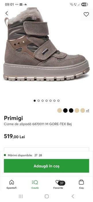 Incaltaminte copii folosite