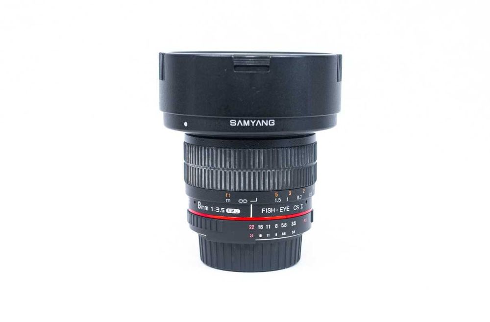 Obiectiv Samyang 8 mm f/3.5 UMS Fish-eye CS II pentru Nikon F.