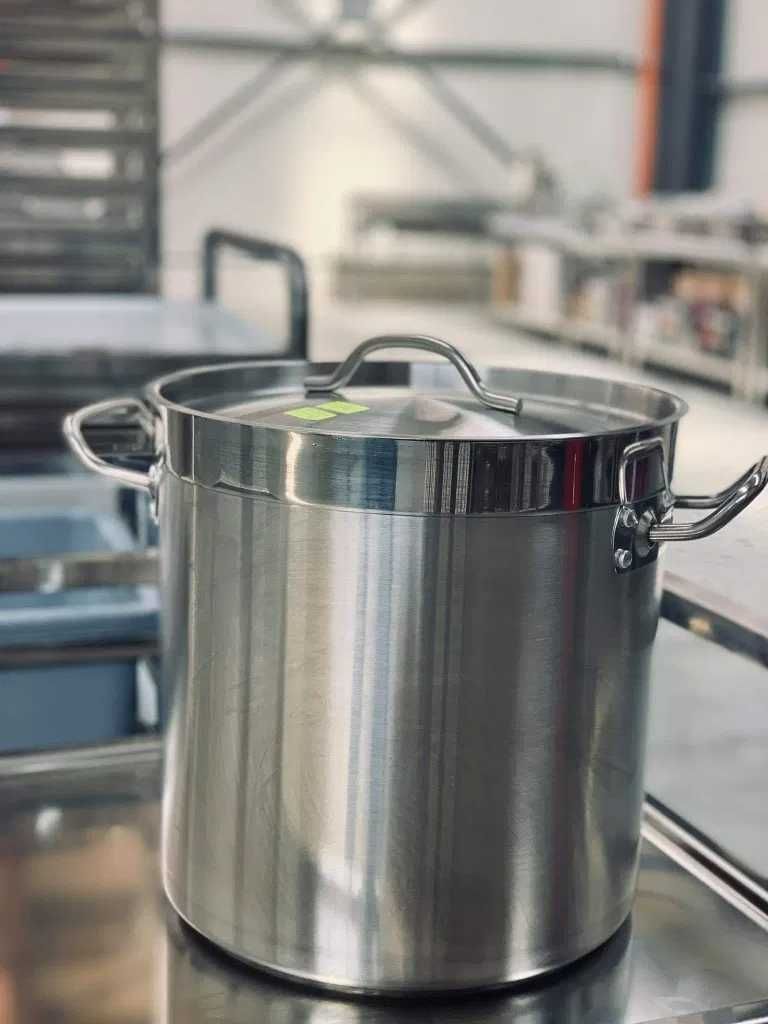 Неръждаем казан 2мм РЕАЛНИ Инокс Благородна стомана Усилено дъно Профи
