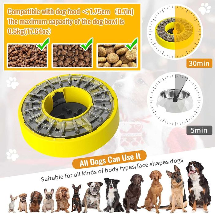 Cloudeck Slow Feeder Dog Bowl Купа-Играчка пъзел за кучета