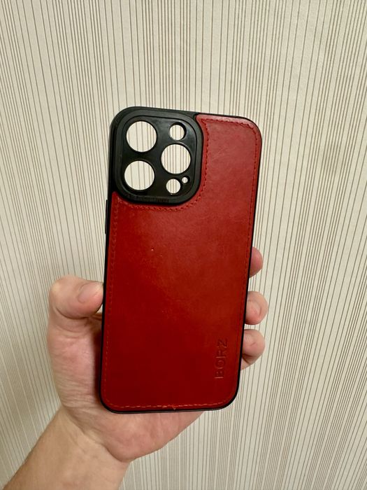 Кожаный чехол iphone 14 pro max