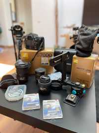 Set Nikon D7000 + Obiective Nikon  + Manftotto Trepied și Monopied