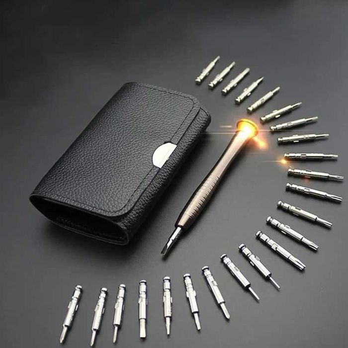 Set reparatie surubelnite 25in1 Torx Hex T3 T4 T5 T6 iPhone, Macbook