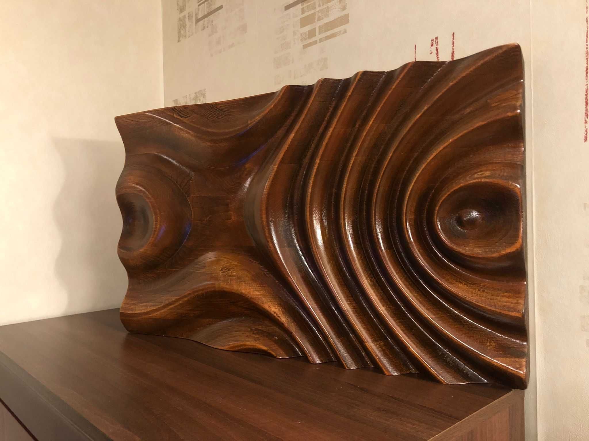 Panouri decorative din lemn masiv 3D, Sculptura CNC