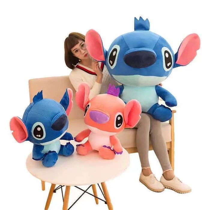 Jucarie de plus, Lilo & Stitch XL 45 cm, albastru, NOU