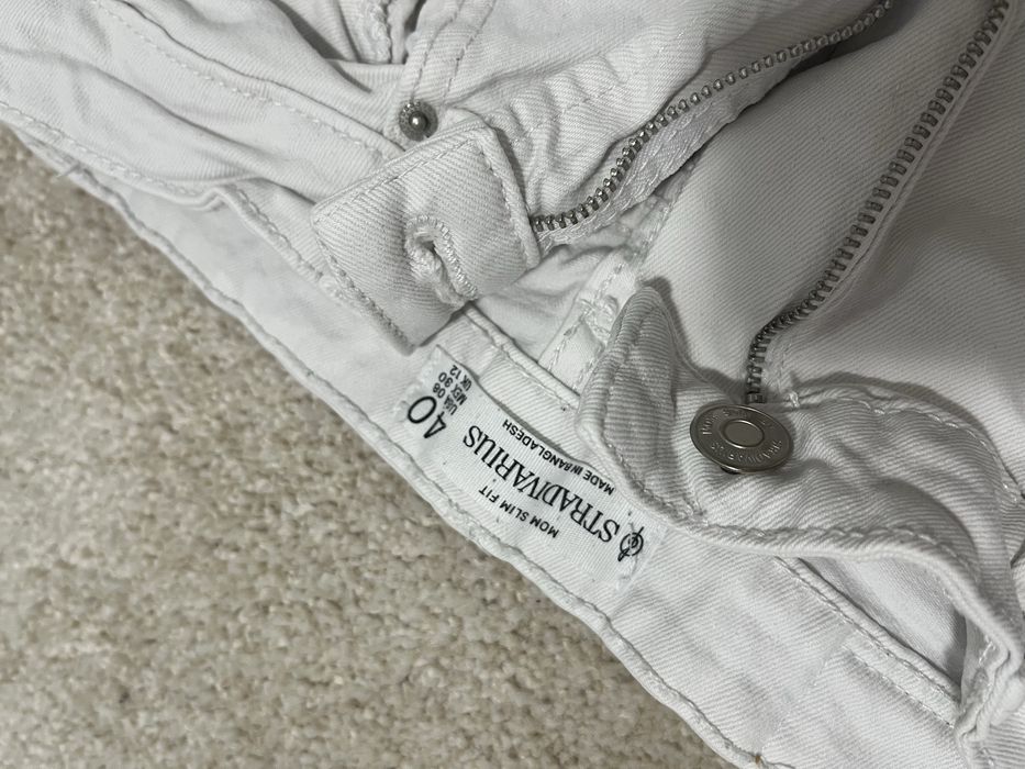 Бели Дънки Mom fit