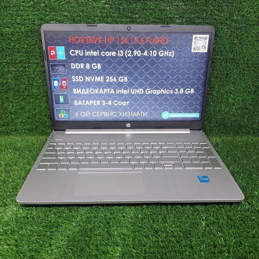 Hp 15s core i3 12gen 8gb ssd256gb