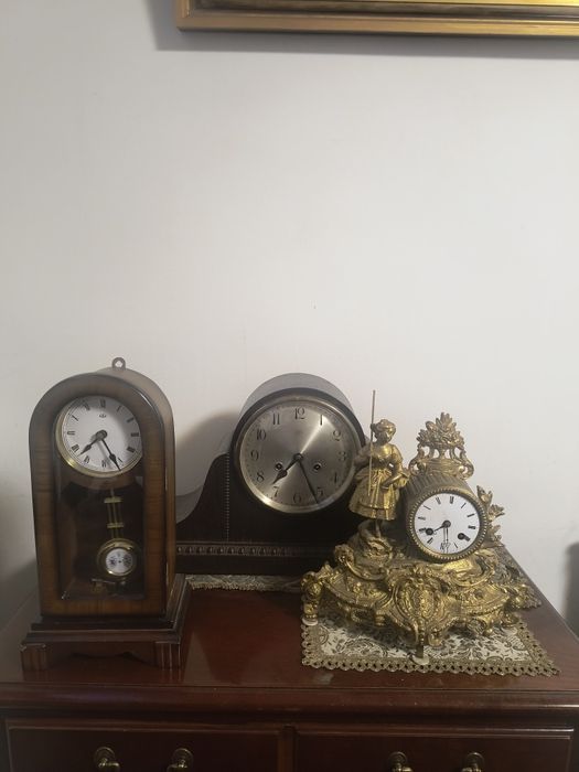 Ceas De Semineu Cu Pendula Junghans,Pendul Anker