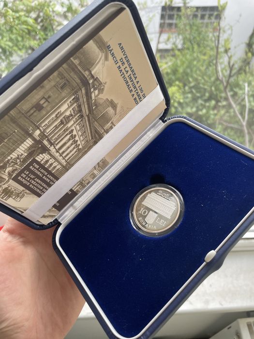 Moneda 10 lei BNR 130 de ani de la infintare