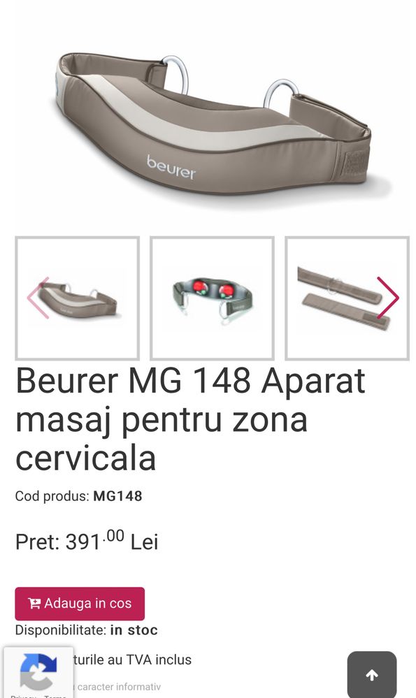 Centura masaj Beurer