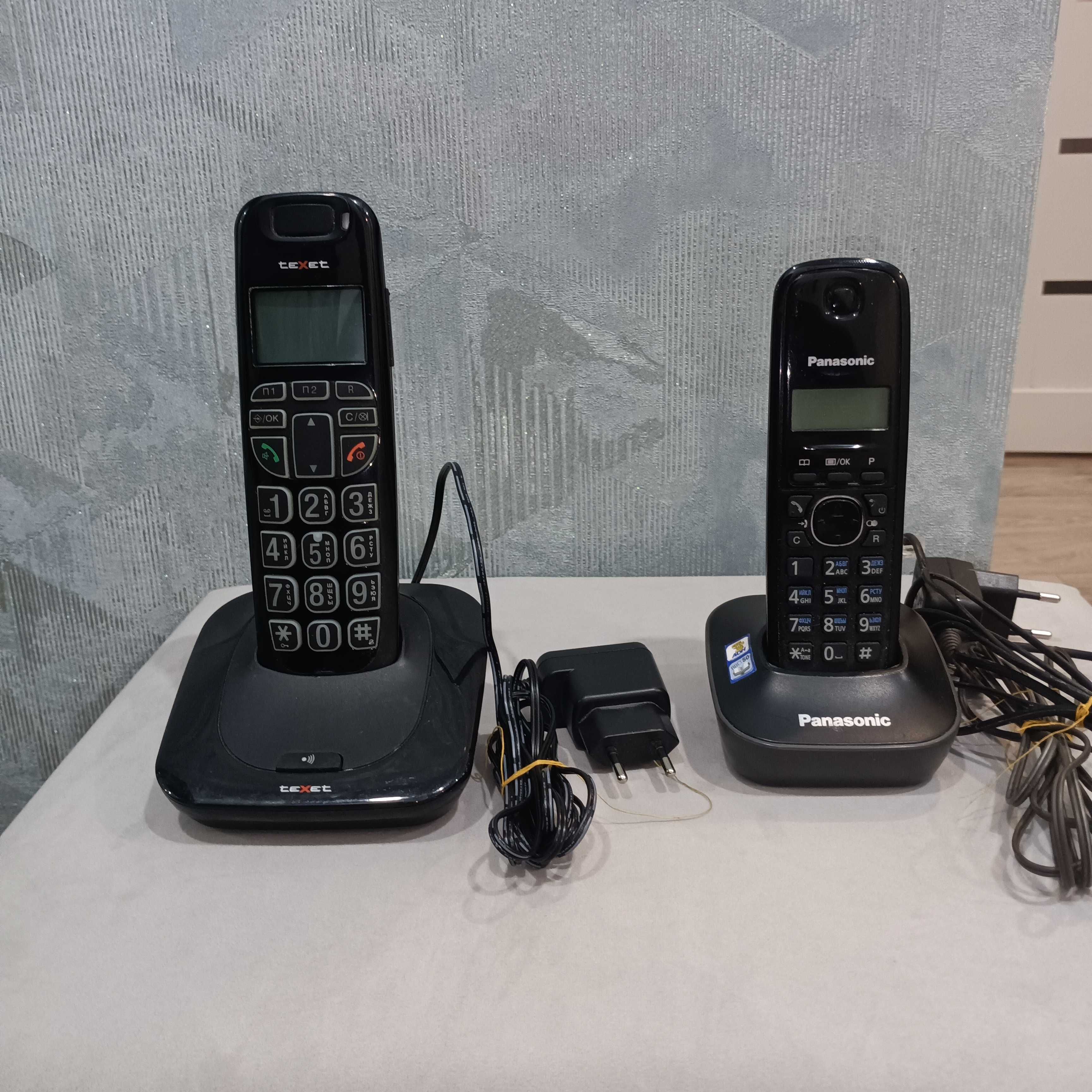 Продаются радиотелефоны Panasonic KX-TG1611CAН и Texet TX-D7505A.