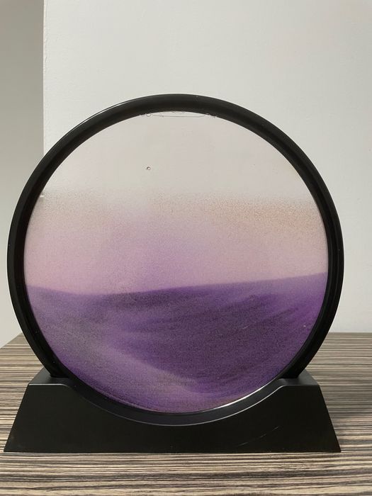 Obiect de decor aesthetic cu nisip miscator - relaxant si elegant 30cm