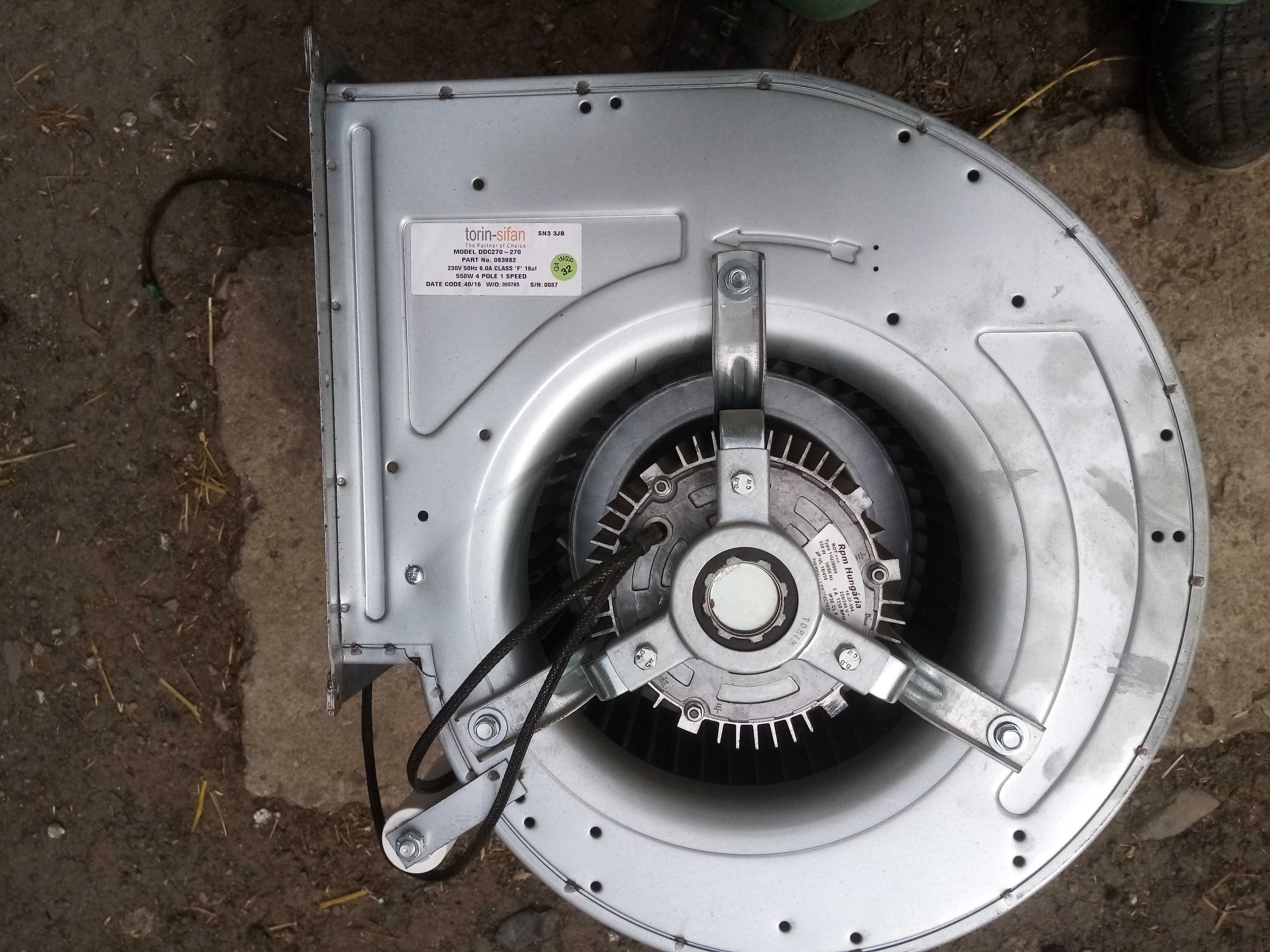 Ventilator centrifugal 4250mc/h