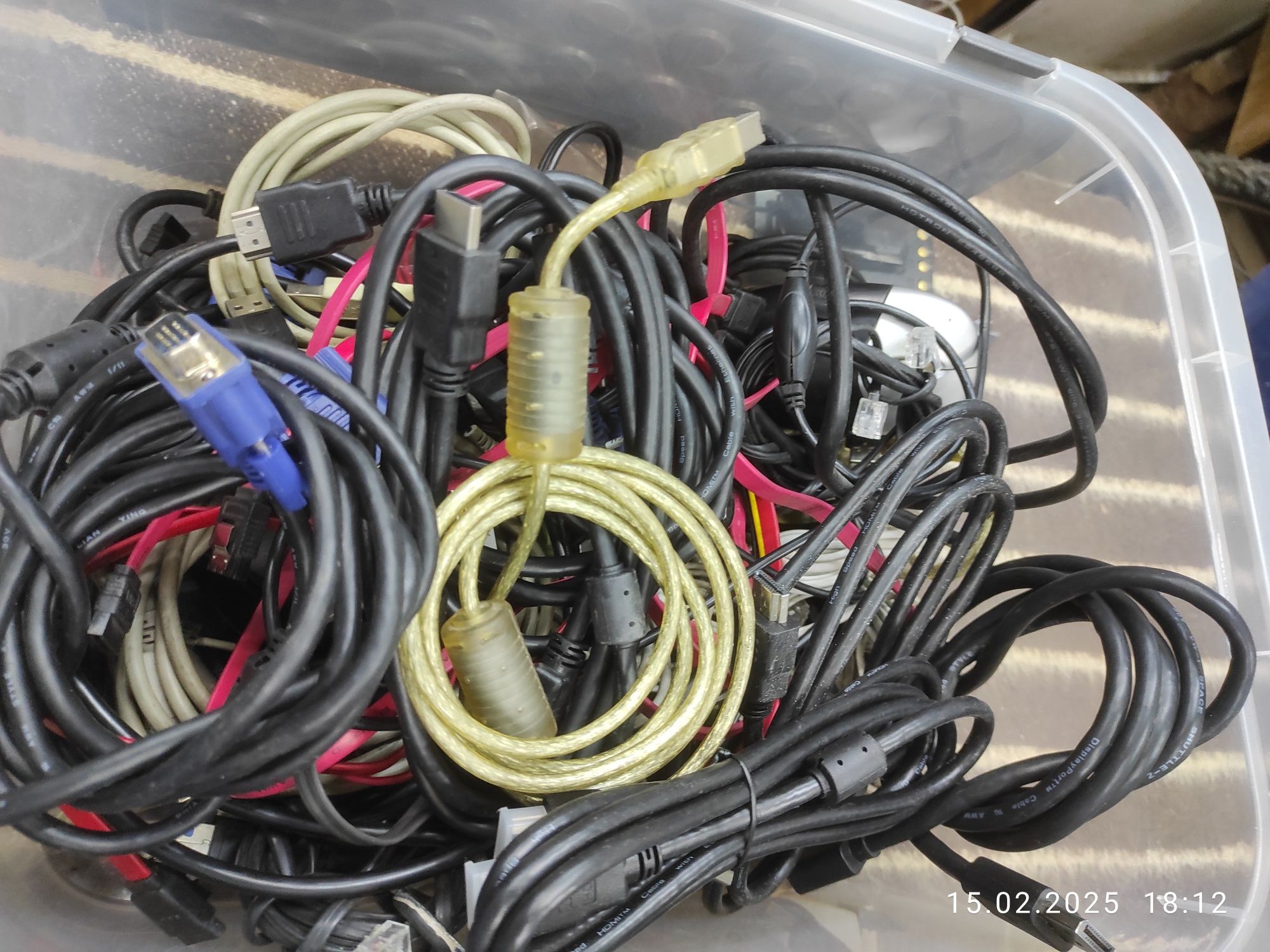 Кабеля hdmi, vga, dot и другие разные