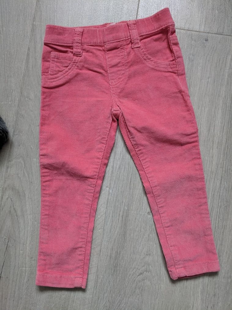 Set pantaloni, tunică/cămășuță, vestă fetițe 12-18 luni