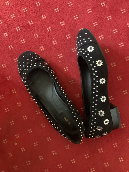 Balerini GEOX din piele cu capse, tinte