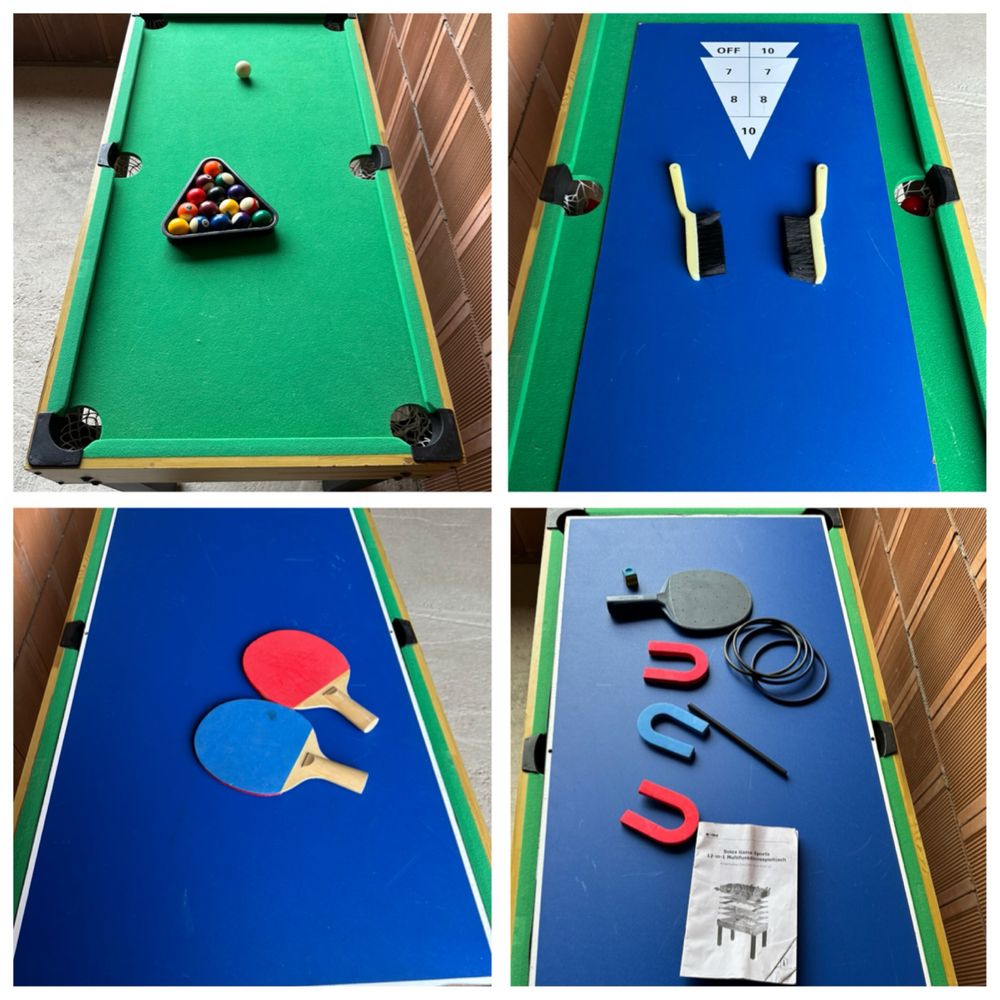 Masa de joc 12 in 1*biliard*sah*table*fotbal*fooseball*bowling*tenis !