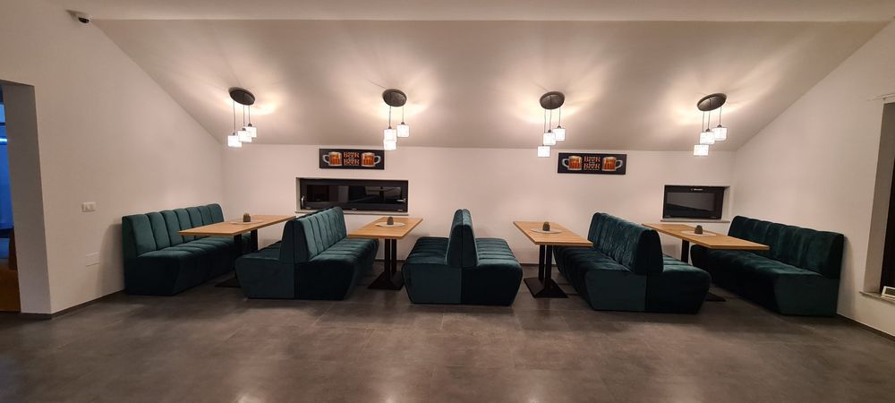 Canapele banchete matlasate restaurant bar cafenea bistro pub club