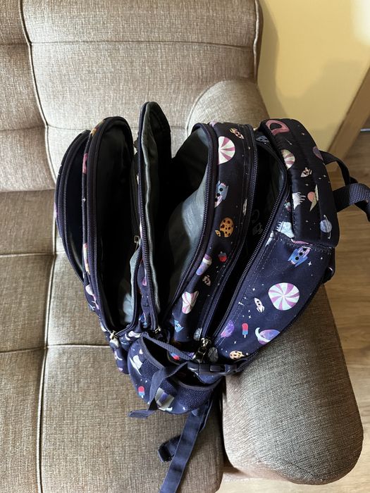 Ghiozdan St.Right BP01, colectia Cosmos, 4 compartimente