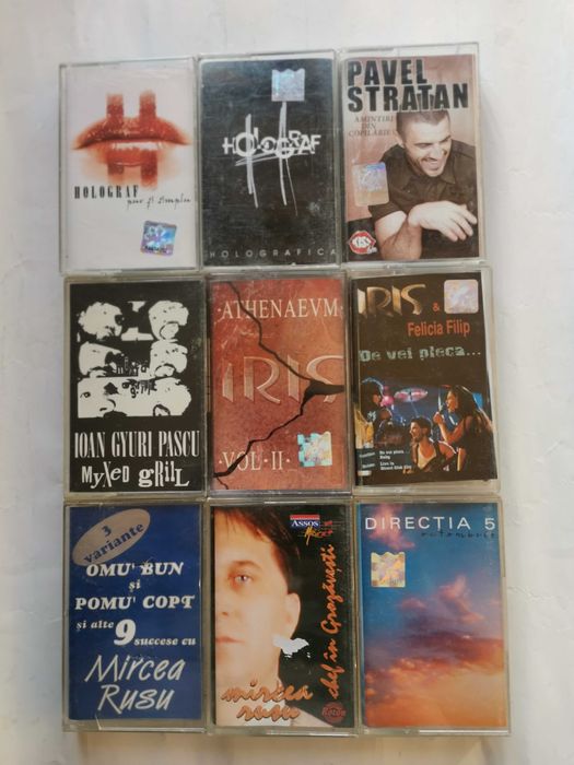 Casete audio cu muzică rock & folk românească