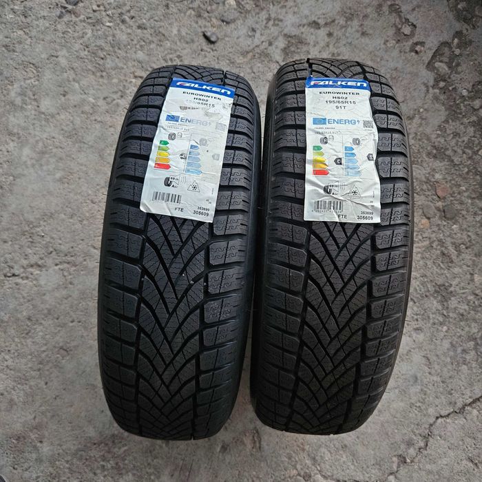 2 Нови зимни гуми 195/65R15 Falken EuroWinter HS02 91T M+S 3PMFS