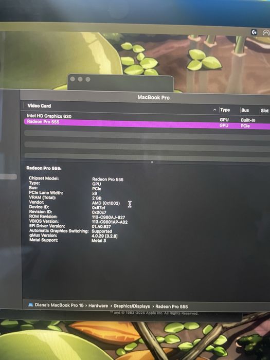 Macbook pro 15" 2017 touchbar