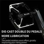 Pedale Meroca platforma aliaj aluminiu 2 rulmenți bicicleta bmx mtb