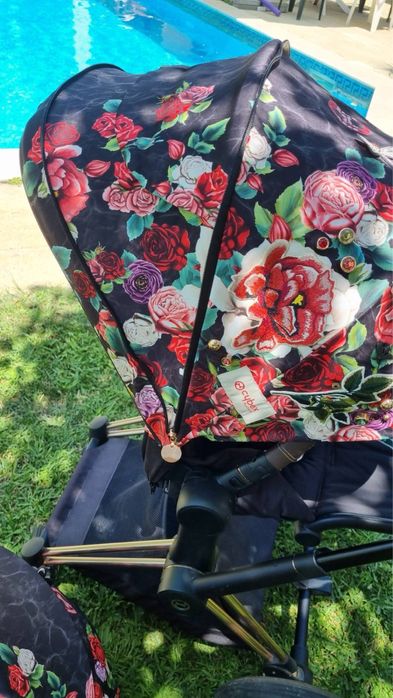Cybex Priam 4, Rose gold , Platinum Spring blossom