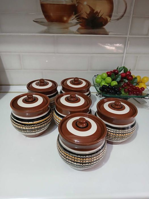 новые керамические горшочки