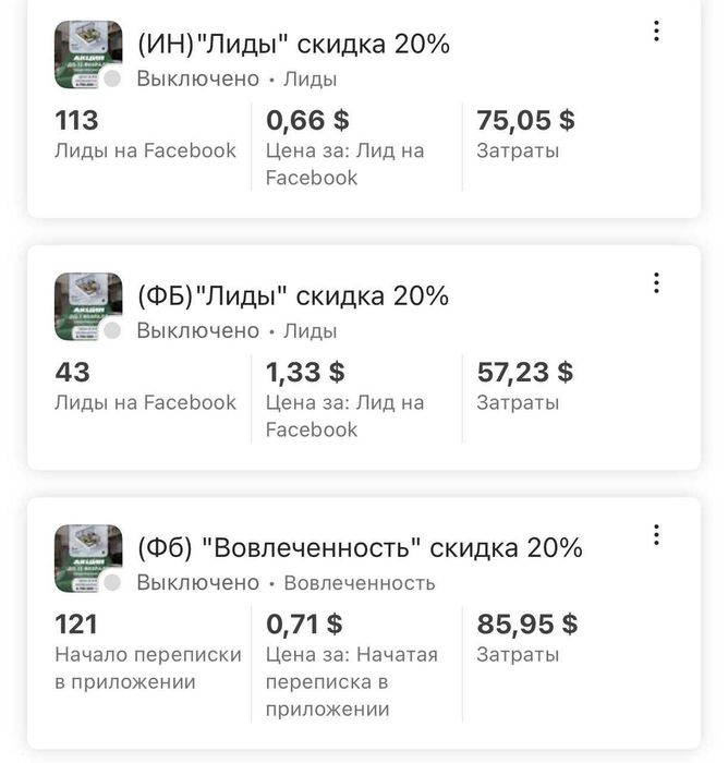 Таргетинг Нурафшон - facebook + instagram
