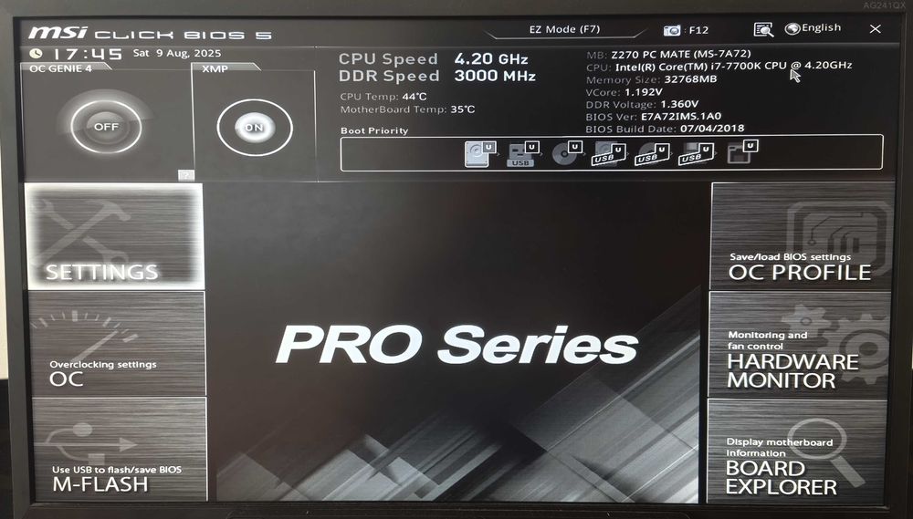 Calculator Sistem PC gaming i7-7700K