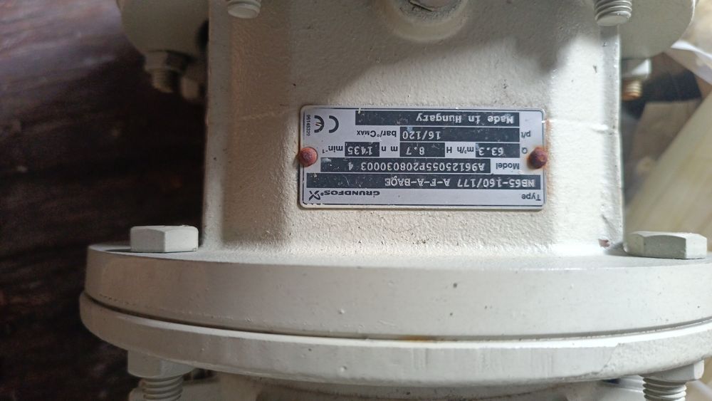 Промышленный циркуляционный насос Grundfos NB65-160/177