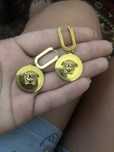 Cercei versace suflati cu aur de 14k