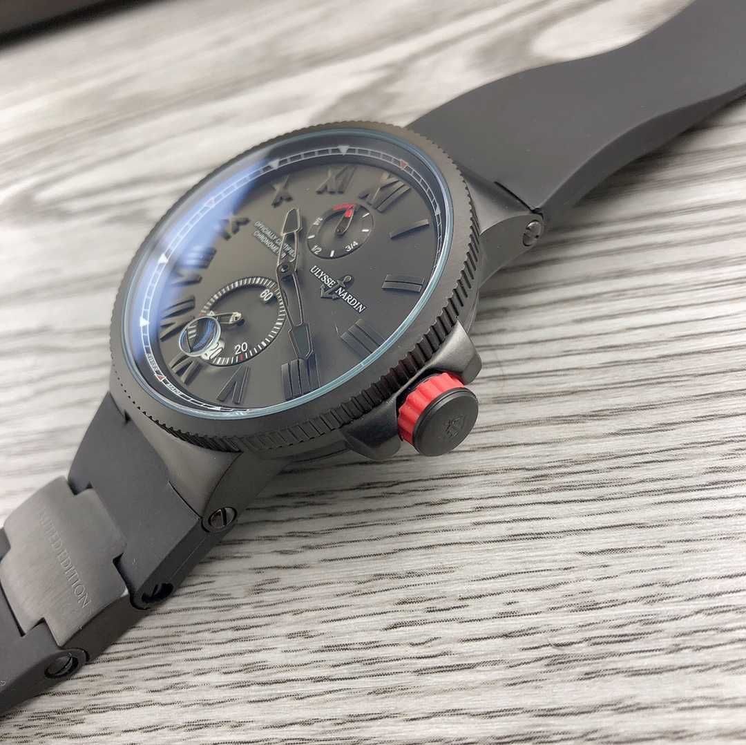 Ceas de bărbați automat Ulysse Nardin Marine Blacktop