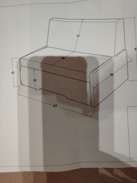 ЧИСТО НОВ разтегателен диван