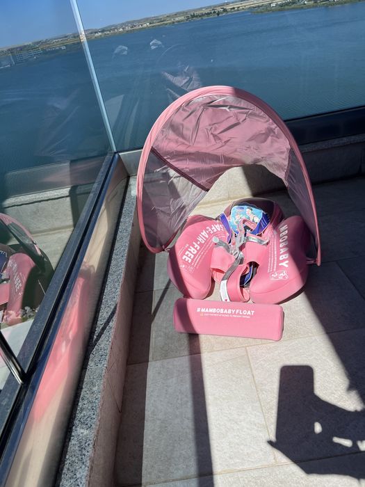 Colac de înot pentru bebeluși ne-gonflabil + copertina UPF50+