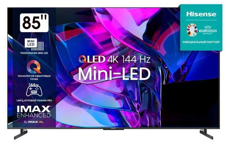Телевизор "Hisense 85 диагональ" Crystal UHD 4k* + Бесплатная Доставка
