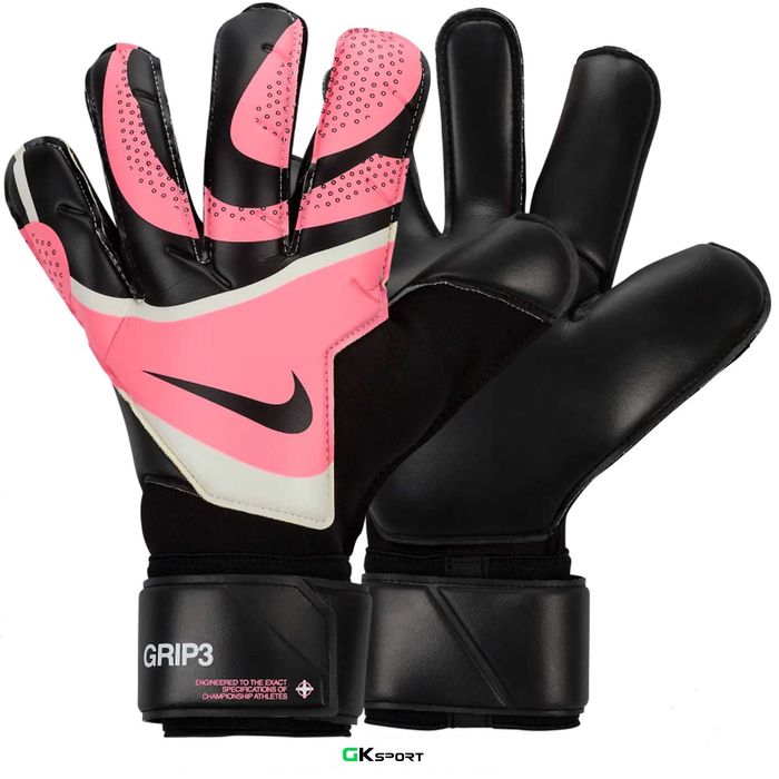 Вратарски ръкавици NIKE GRIP3 BLACK/SUNSET PULSE/BLACK размер 9,10