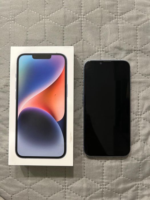 Iphone 14 albastru 128 gb fara defecte