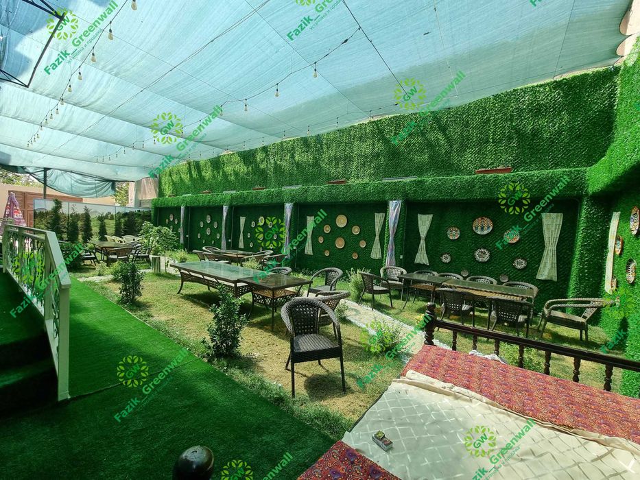 Yashil zabor / Искусственный кусты / Green Wall dekorativ setka