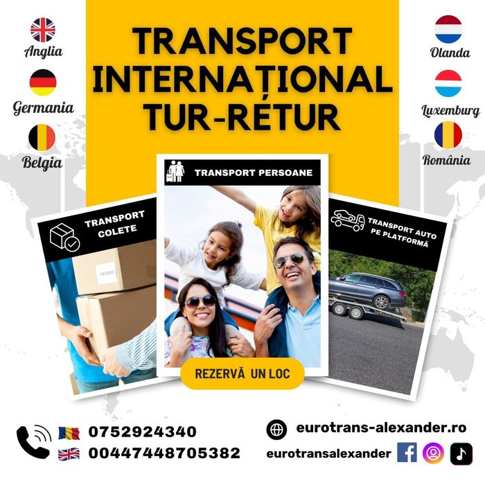 Transport colete si persoane Romania-Anglia