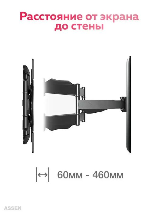 Кронштейн для телевизора настенный поворотный