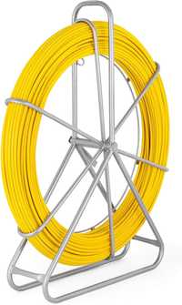 Rola cablu din fibra de sticla, 150 m, diametru 8 mm, galben